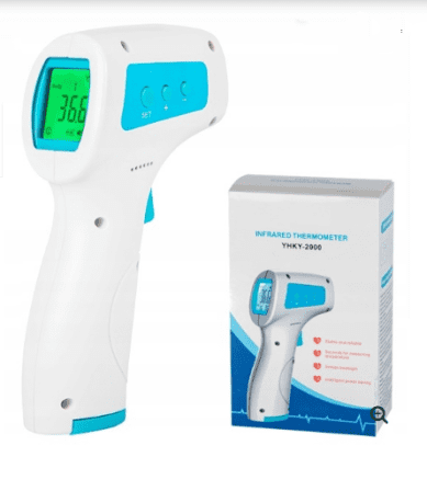 BODY INFRARED THERMOMETER with Memory Function, Color Alarm