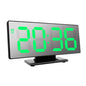 Large Digital LED Mirror  Alarm Clock with USB point and Temperature Display