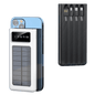 Solar Power bank with built-in cables - 20000mah