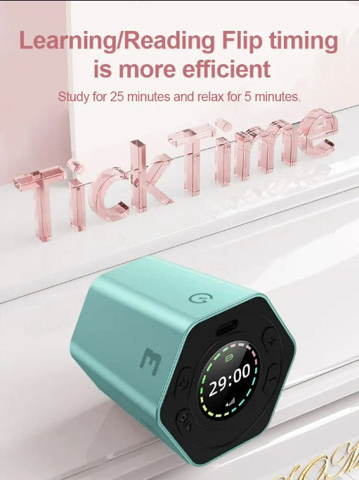 Hexagon Digital Clock Timer Magnetic Cubes Timer - Blue