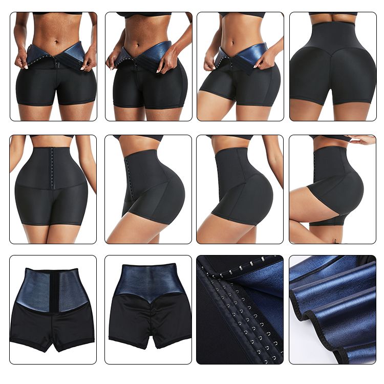 High -Waisted Neoprene Waist Training Shorts