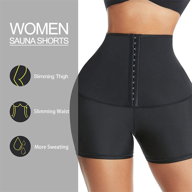 High -Waisted Neoprene Waist Training Shorts